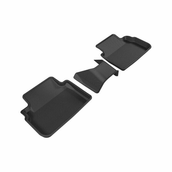 Subaru Impreza 2017-2018 Crosstrek Kagu Mat, Black - Row 2, 3D Maxpider, Mfr#: L1SB02221509